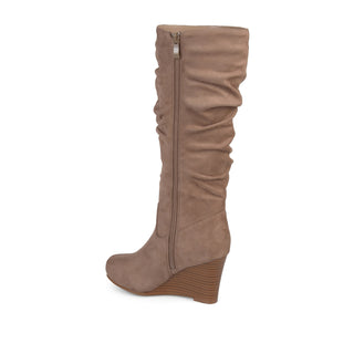 HAZE KNEE HIGH BOOTS IN FAUX SUEDE