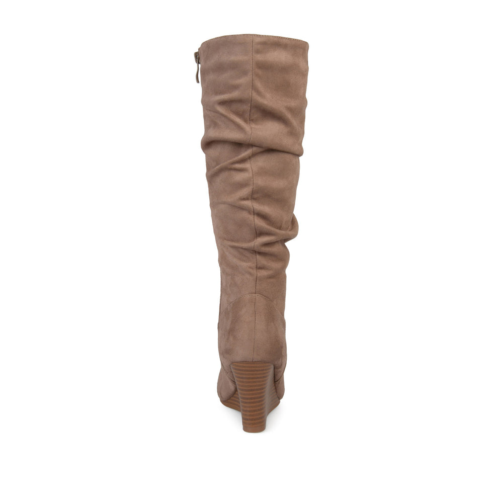 HAZE KNEE HIGH BOOTS IN FAUX SUEDE