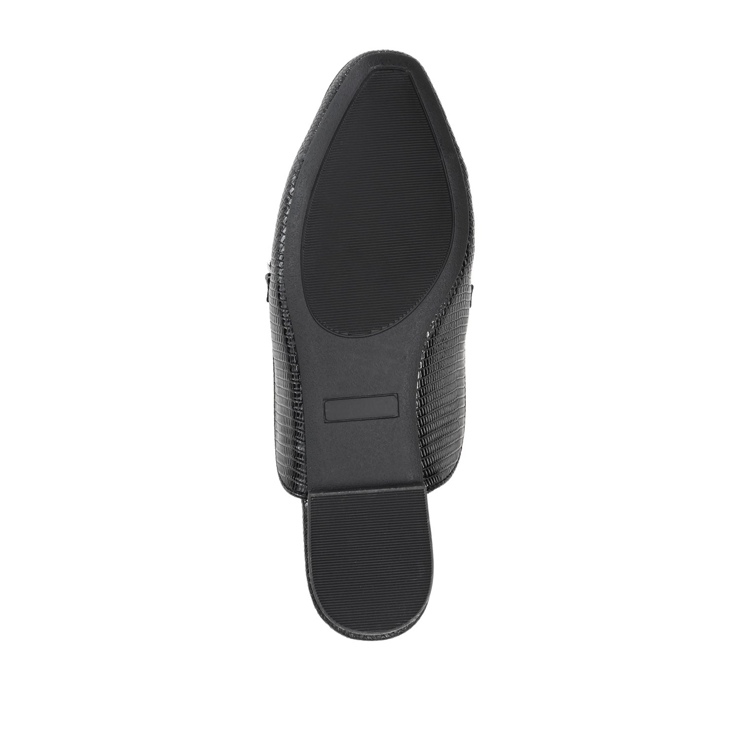 HAZINA MULED LOAFER FLATS IN LIZARD