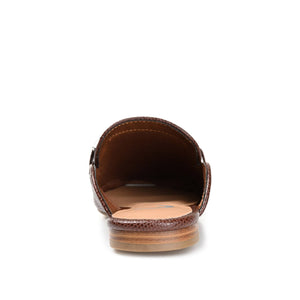 HAZINA MULED LOAFER FLATS IN LIZARD - Brown Lizard