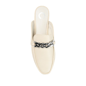 HAZINA MULED LOAFER FLATS IN LIZARD