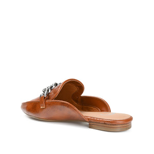HAZINA MULED LOAFER FLATS IN LIZARD