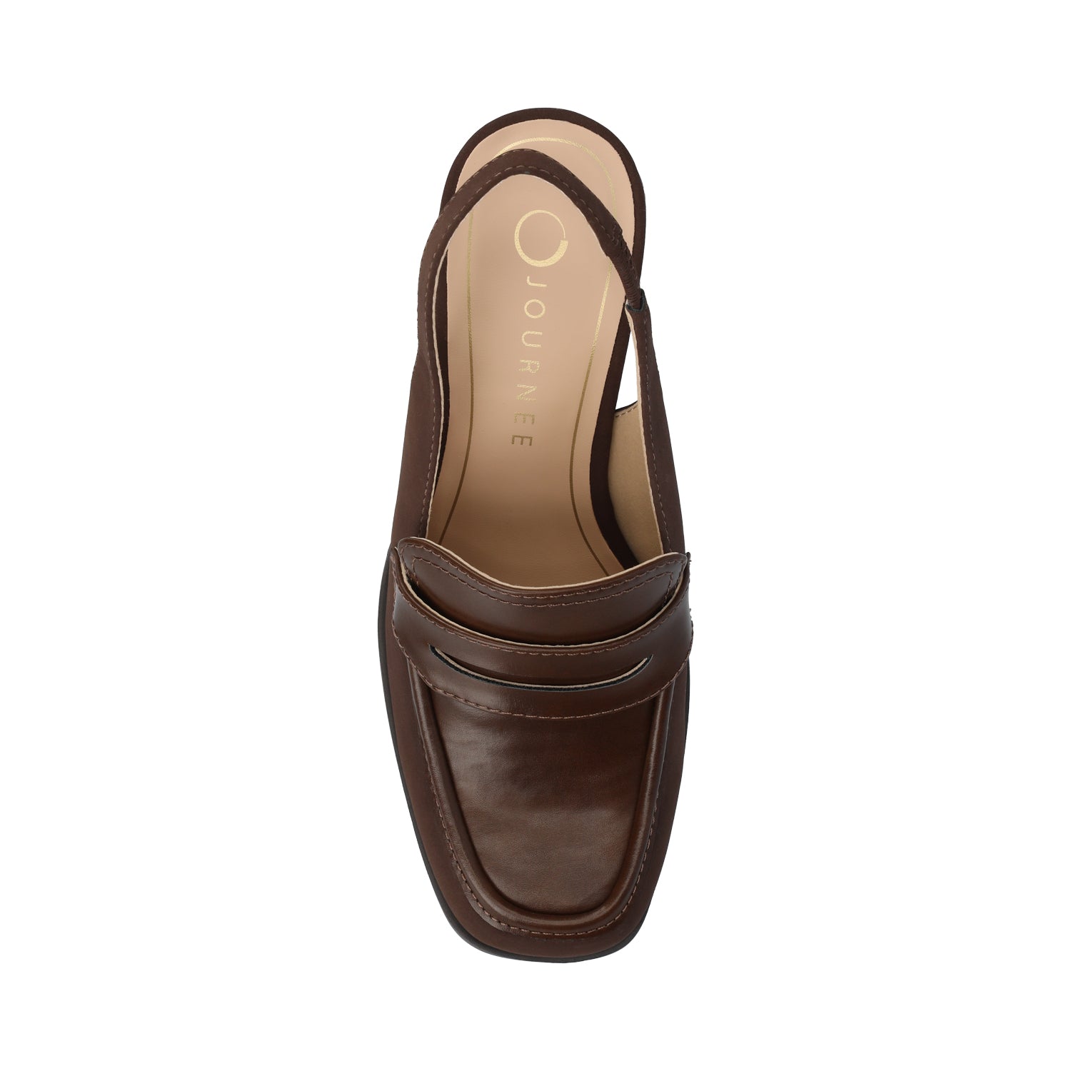HENRIKA MOC TOE PUMPS - Chocolate