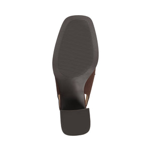 HENRIKA MOC TOE PUMPS - Chocolate