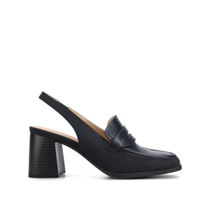 HENRIKA MOC TOE PUMPS - Navy