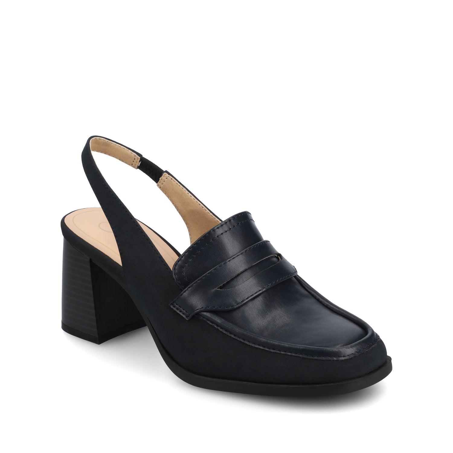 HENRIKA MOC TOE PUMPS - Navy