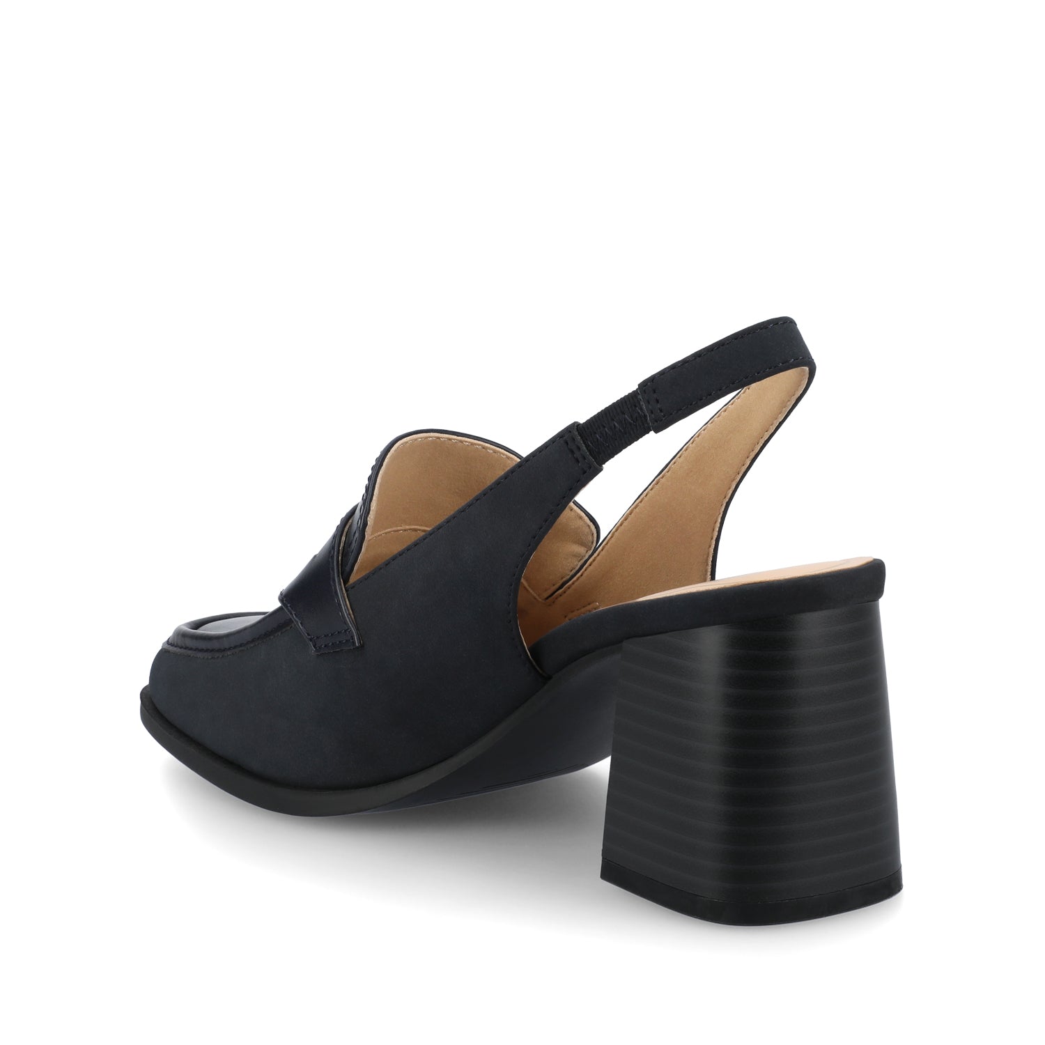 HENRIKA MOC TOE PUMPS - Navy
