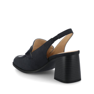 HENRIKA MOC TOE PUMPS - Navy