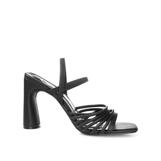 HERA STRAPPY HEELS IN FAUX LEATHER