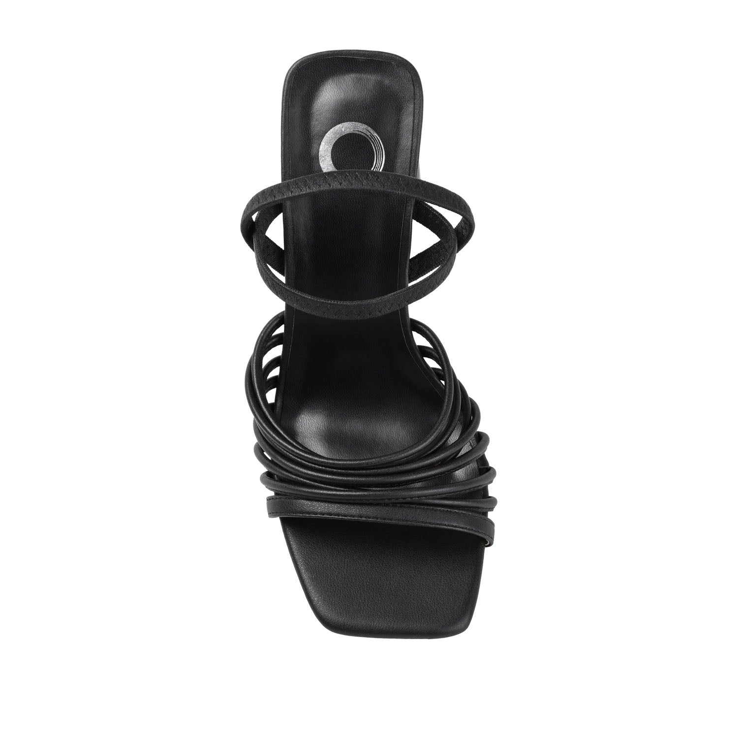 HERA STRAPPY HEELS IN VEGAN LEATHER - Black