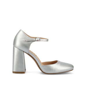 HESSTER PUMP HEELS IN VEGAN LEATHER - Silver PU
