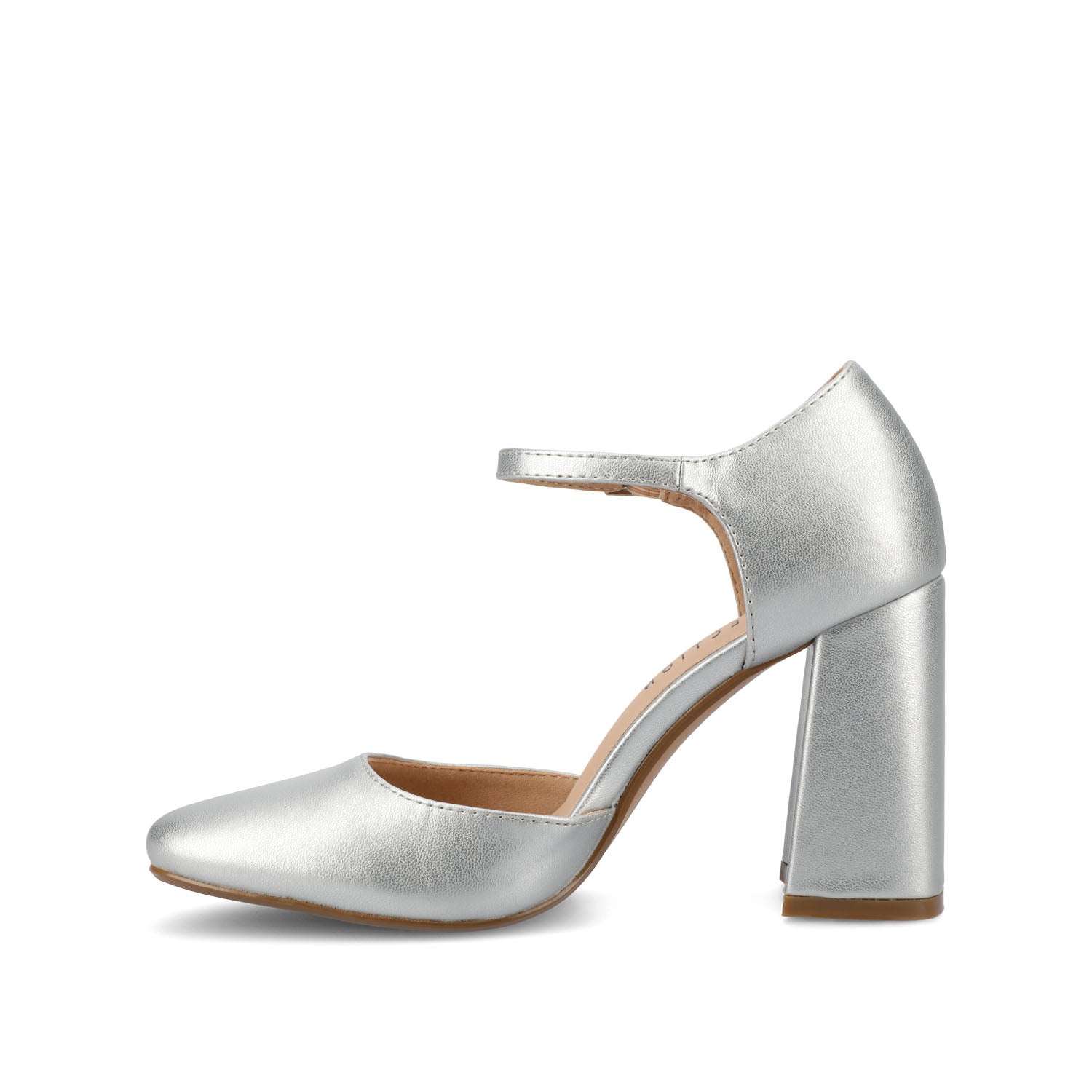 HESSTER PUMP HEELS IN VEGAN LEATHER - Silver PU