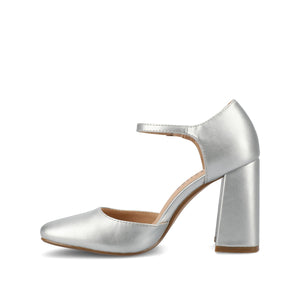 HESSTER PUMP HEELS IN VEGAN LEATHER - Silver PU