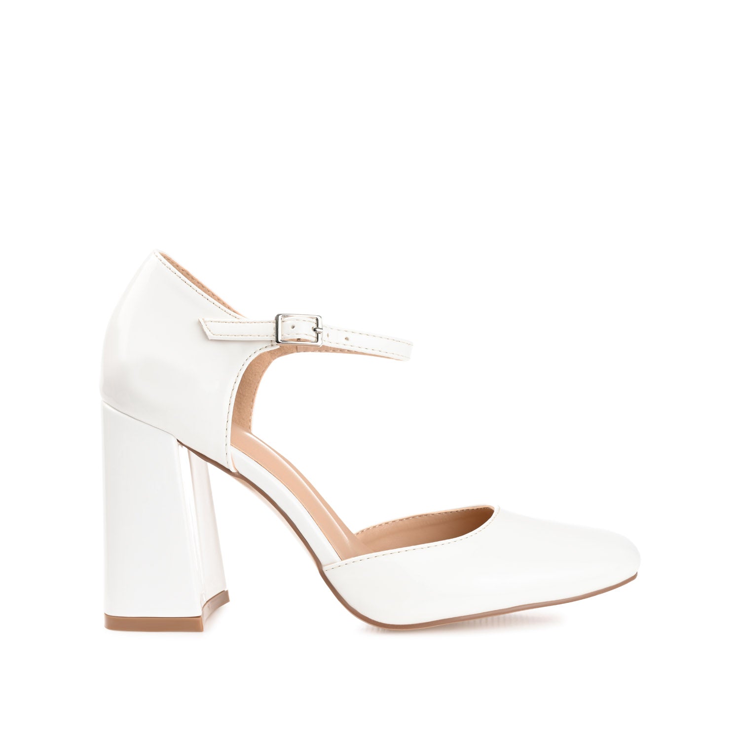 HESSTER D'ORSAY PUMP HEELS IN PATENT - White