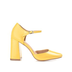 HESSTER BLOCK HEEL D'ORSAY IN WIDE - Yellow