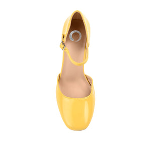 HESSTER D'ORSAY PUMP HEELS IN PATENT - Yellow