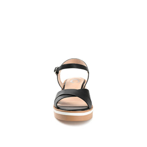 HILAREE HEELED SANDALS IN VEGAN LEATHER - Black