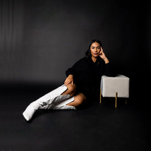 THERESE BOOTS IN WIDE WIDTH & CALF - Bone Croco