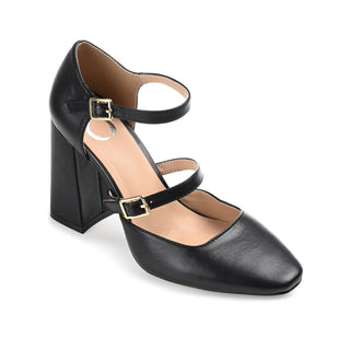 ISADORAH MARY JANE HEELS IN FAUX LEATHER