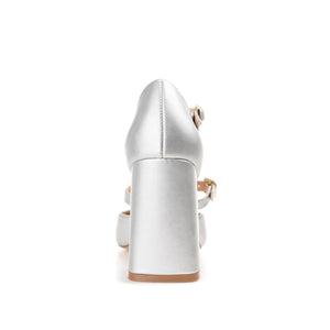 ISADORAH FAUX LEATHER HEELS IN WIDE