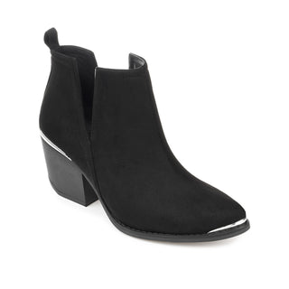 ISSLA CUTOUT BOOTIES IN FAUX SUEDE