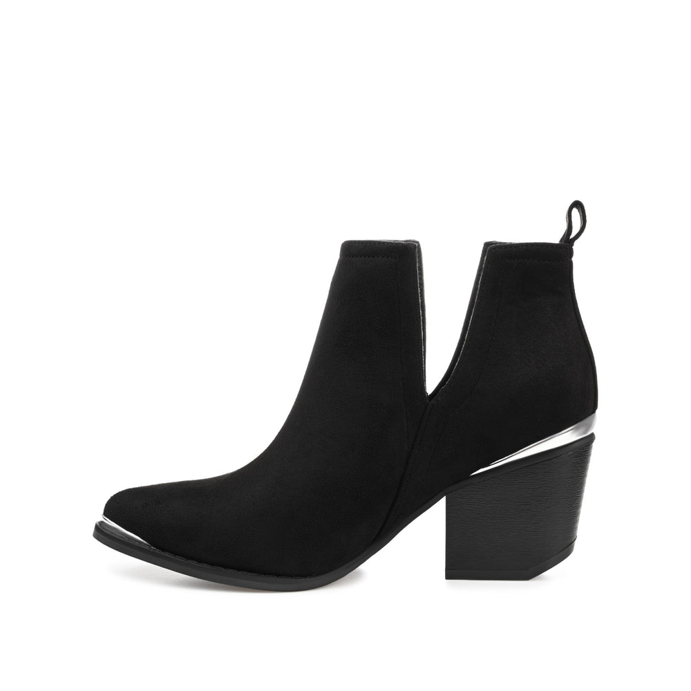 ISSLA CUTOUT BOOTIES IN FAUX SUEDE