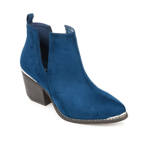 ISSLA CUTOUT BOOTIES IN FAUX SUEDE - Blue