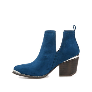 ISSLA CUTOUT BOOTIES IN FAUX SUEDE