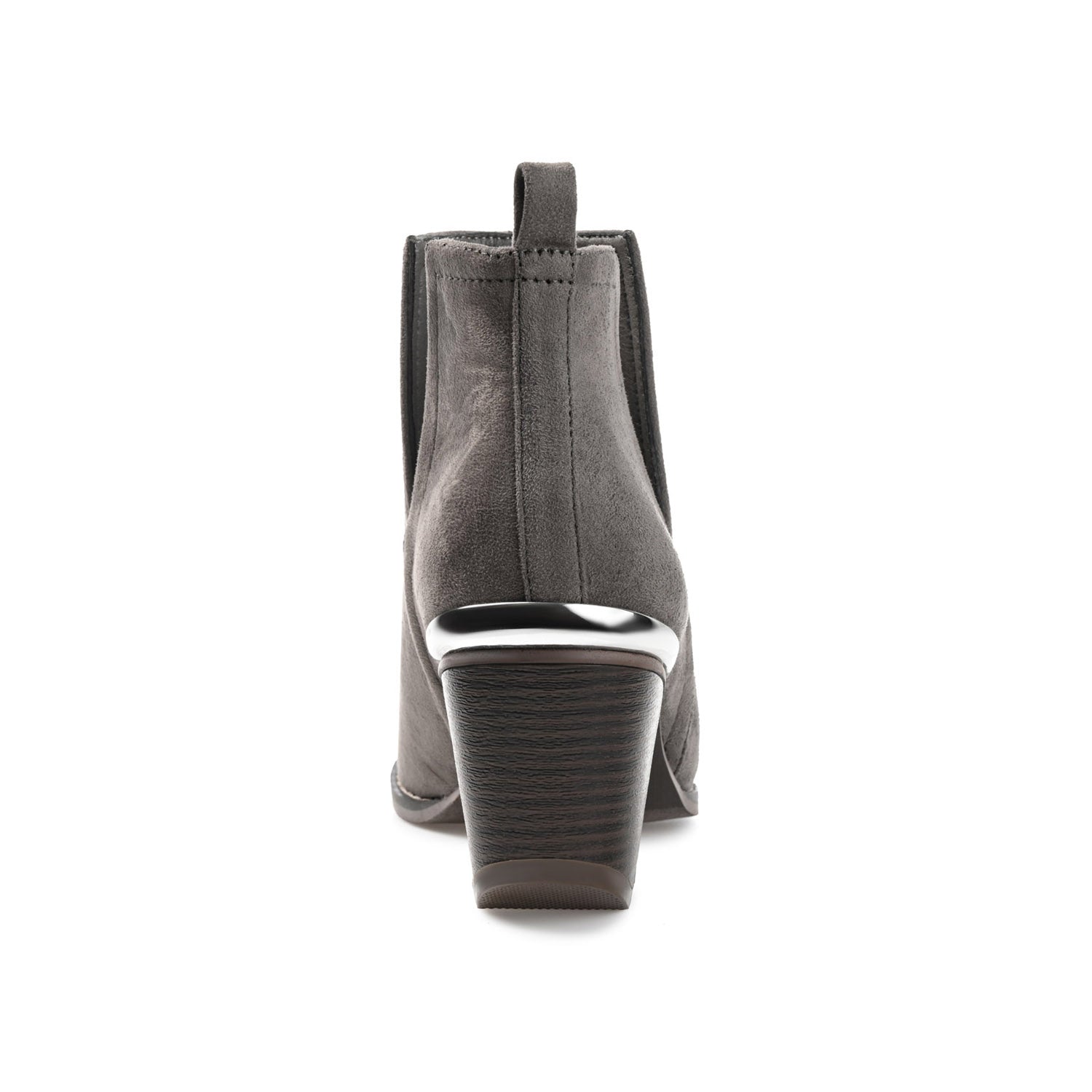 ISSLA CUTOUT BOOTIES IN FAUX SUEDE - Grey