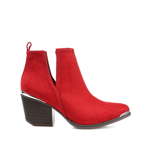 ISSLA CUTOUT BOOTIES IN WIDE - Red