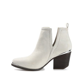 ISSLA CUTOUT BOOTIES IN FAUX SUEDE