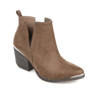 ISSLA CUTOUT BOOTIES IN FAUX SUEDE