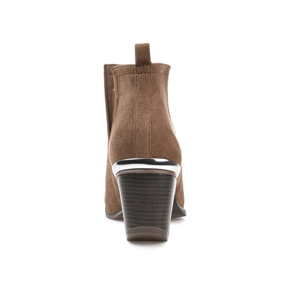 ISSLA CUTOUT BOOTIES IN FAUX SUEDE