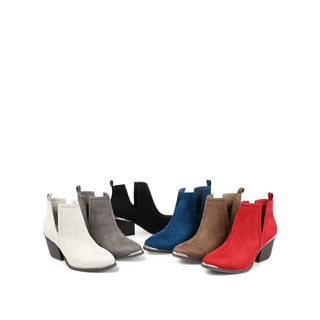 ISSLA CUTOUT BOOTIES IN FAUX SUEDE