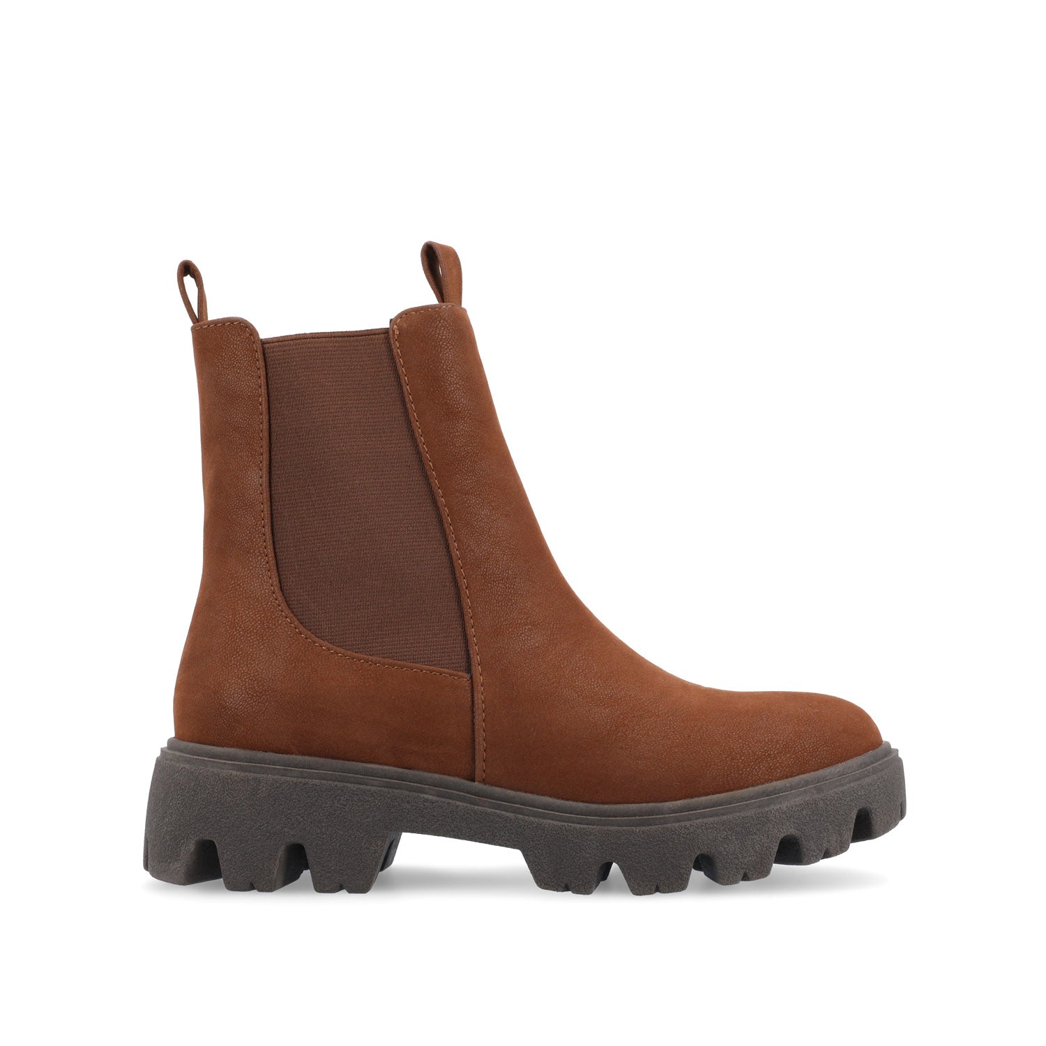 IVETTE CHELSEA BOOTIES IN VEGAN LEATHER - Brown