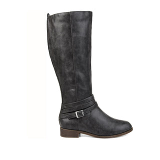 IVIE KNEE HIGH BOOTS IN FAUX LEATHER