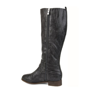 IVIE KNEE HIGH BOOTS IN FAUX LEATHER