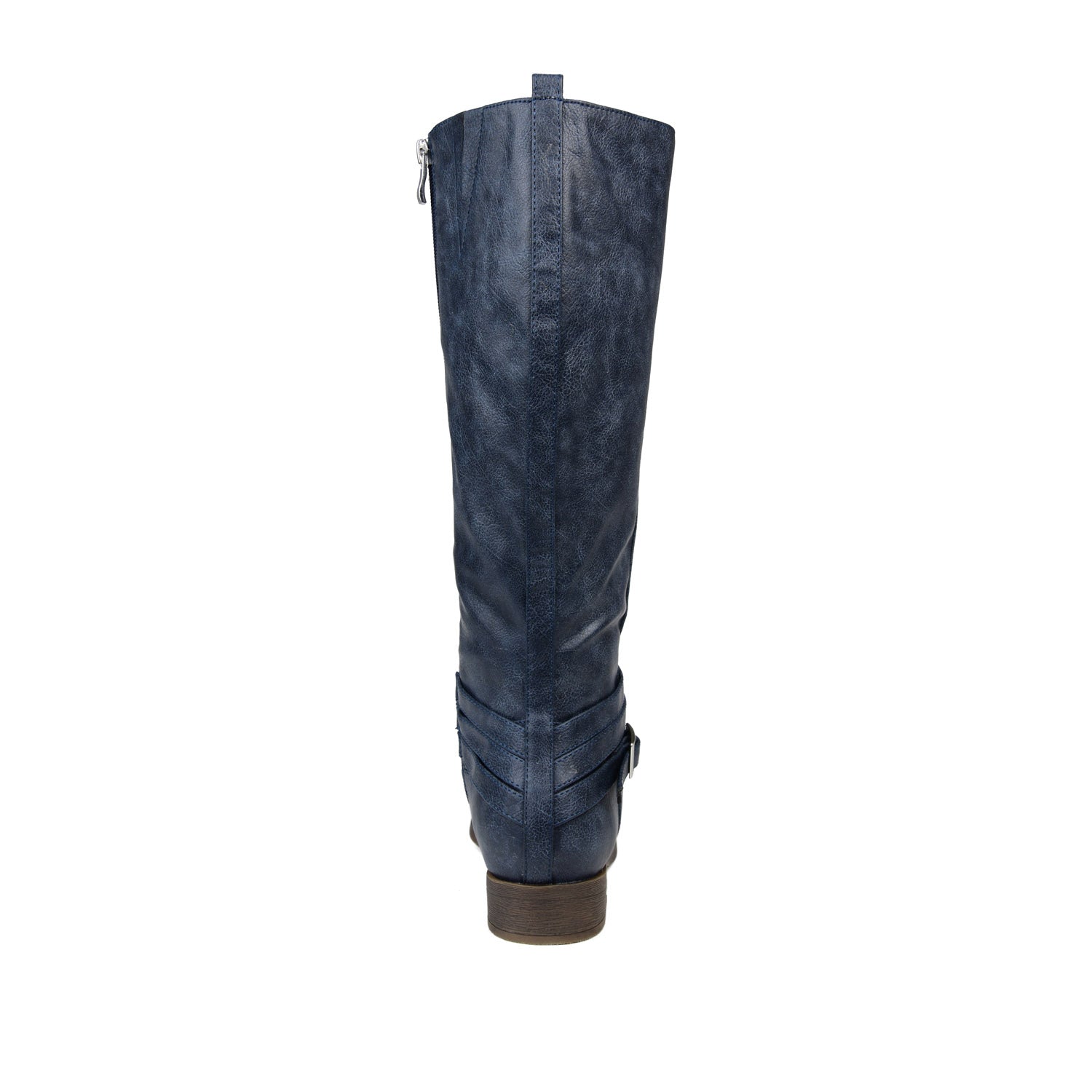 IVIE KNEE HIGH BOOTS IN WIDE CALF - Navy PU