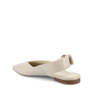JACQUELINE SLING BACK FLATS - Bone
