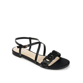 JALIA MULTI STRAP SANDALS IN FAUX LEATHER