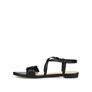 JALIA MULTI STRAP SANDALS IN FAUX LEATHER