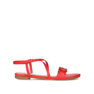 JALIA MULTI STRAP SANDALS IN FAUX LEATHER