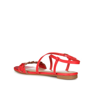 JALIA MULTI STRAP SANDALS IN FAUX LEATHER