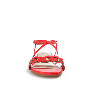 JALIA MULTI STRAP SANDALS IN FAUX LEATHER