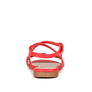 JALIA MULTI STRAP SANDALS IN FAUX LEATHER