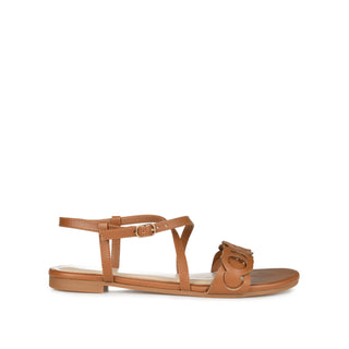 JALIA MULTI STRAP SANDALS IN FAUX LEATHER