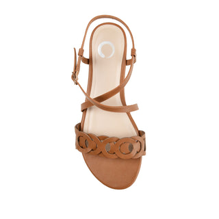 JALIA MULTI STRAP SANDALS IN FAUX LEATHER