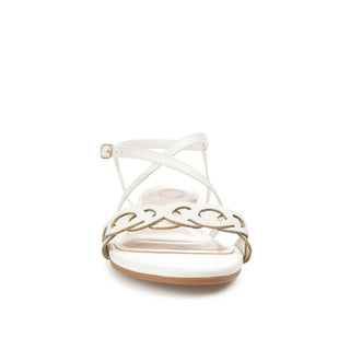 JALIA MULTI STRAP SANDALS IN FAUX LEATHER