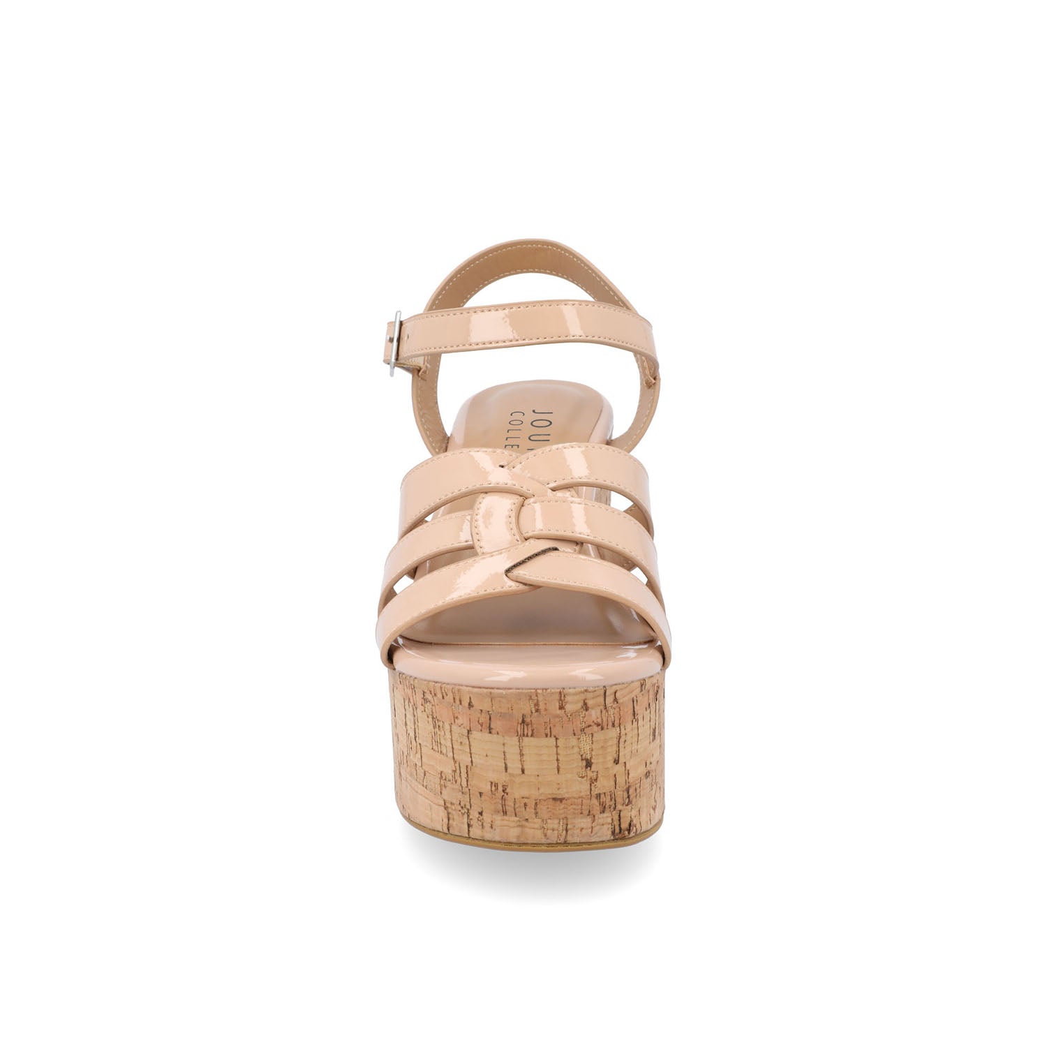 JANIA BLOCK HEELED SANDALS IN PATENT