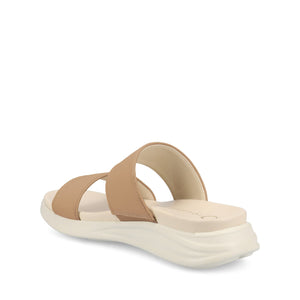 JANIS SLIP ON SANDALS IN VEGAN LEATHER - Sand